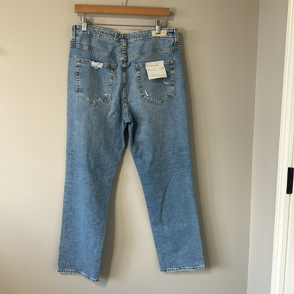 AG Adriano Goldschmied Saige High Rise Straight Leg Jean Medium Wash Sz 31 NEW - Picture 6 of 15